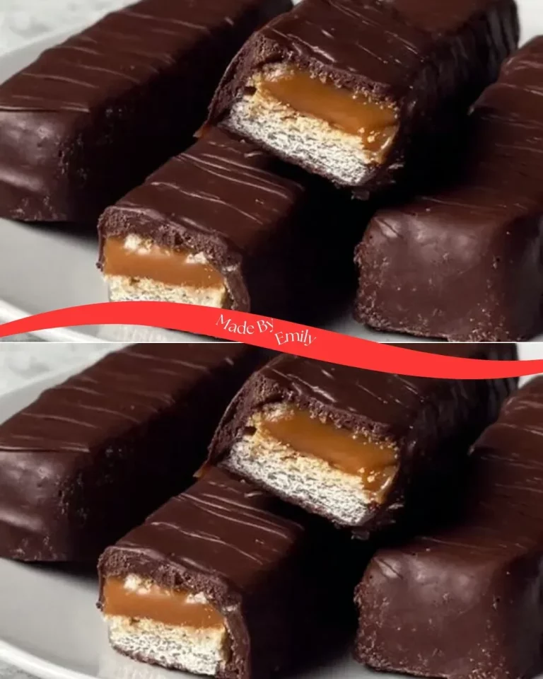 Homemade gluten-free Healthy Twix Bars ready to enjoy.