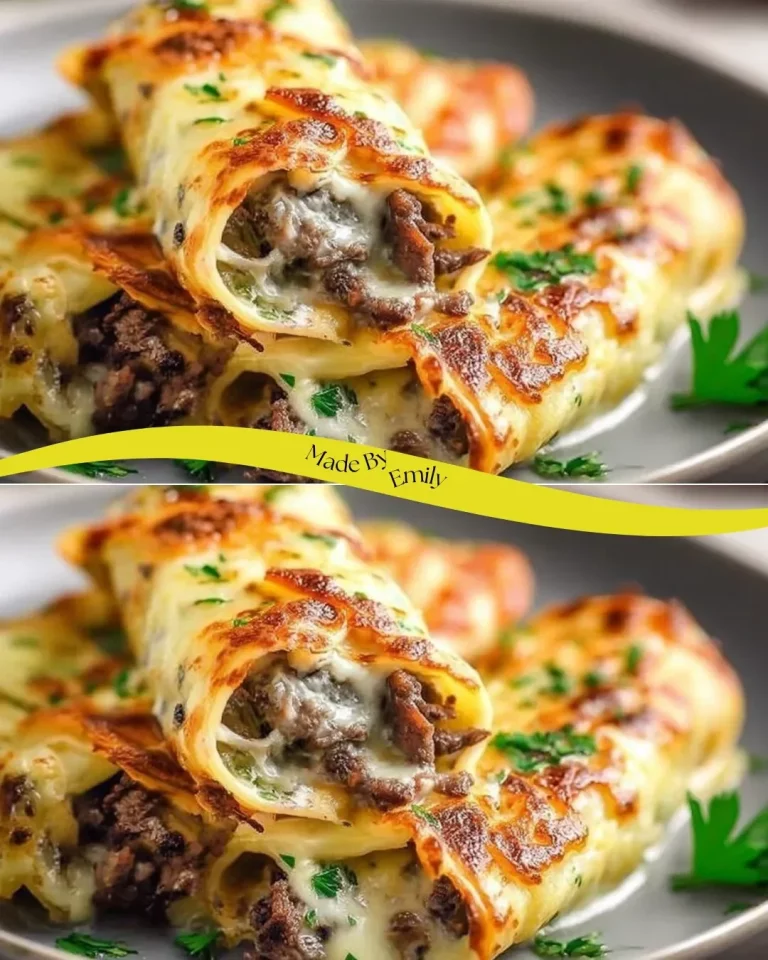 Delicious Keto Philly Cheesesteak Rolls with cheese and peppers