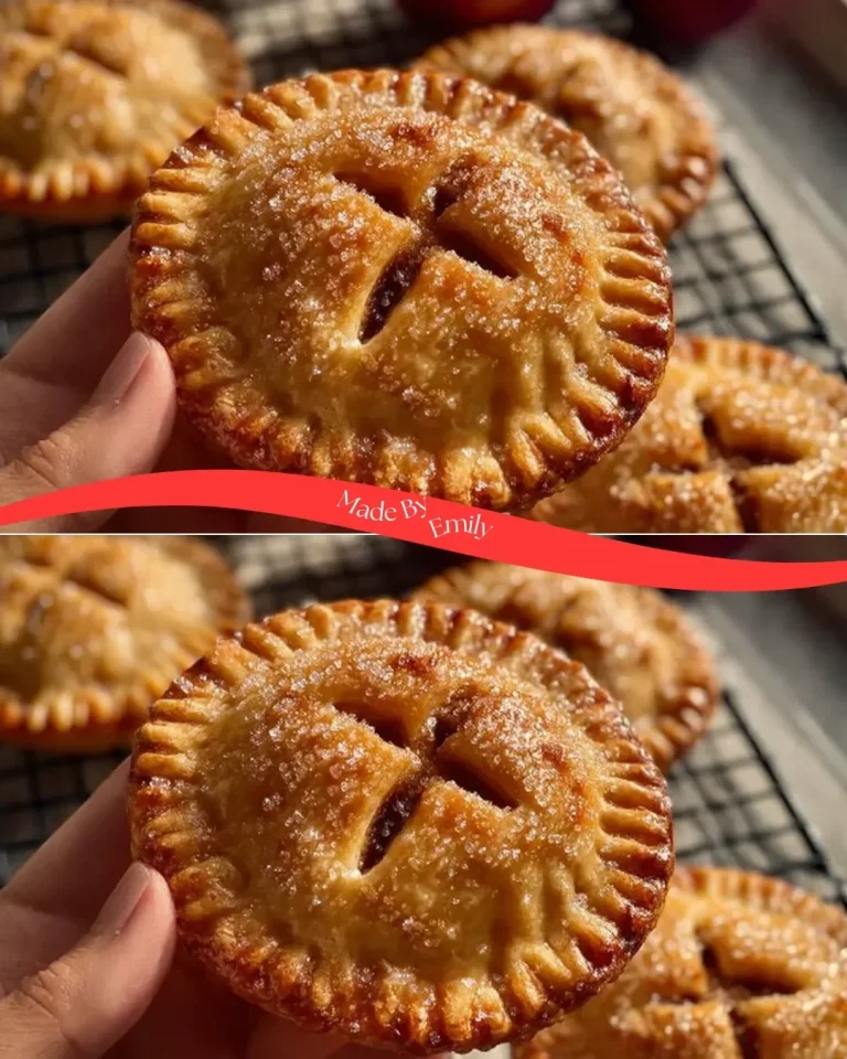 Delicious mini apple pies served on a plate, showcasing flaky crust and apple filling.