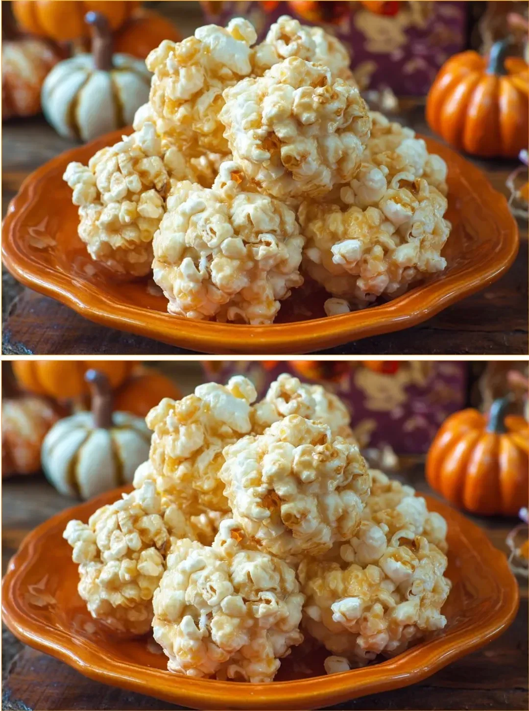 Old Fashioned Popcorn Balls recipe with colorful marshmallows and festive sprinkles