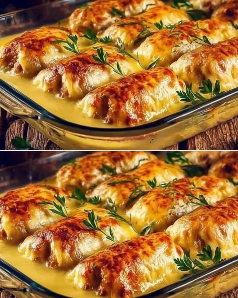 Stuffed cabbage rolls beautifully presented on a bed of fresh vegetables.