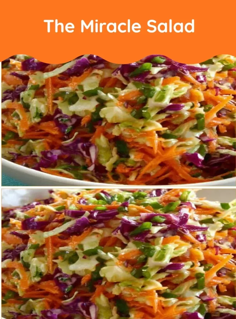 A colorful bowl of Miracle Salad with fresh vegetables and toppings.