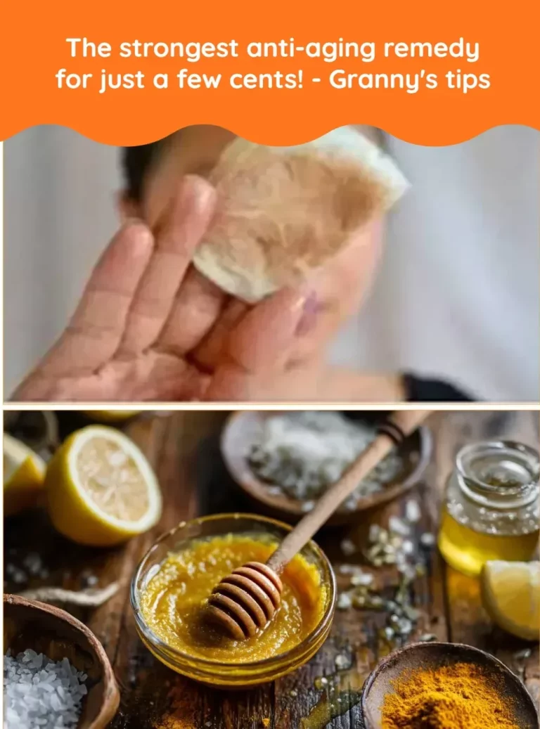An anti-aging remedy using natural ingredients inspired by Granny's tips.