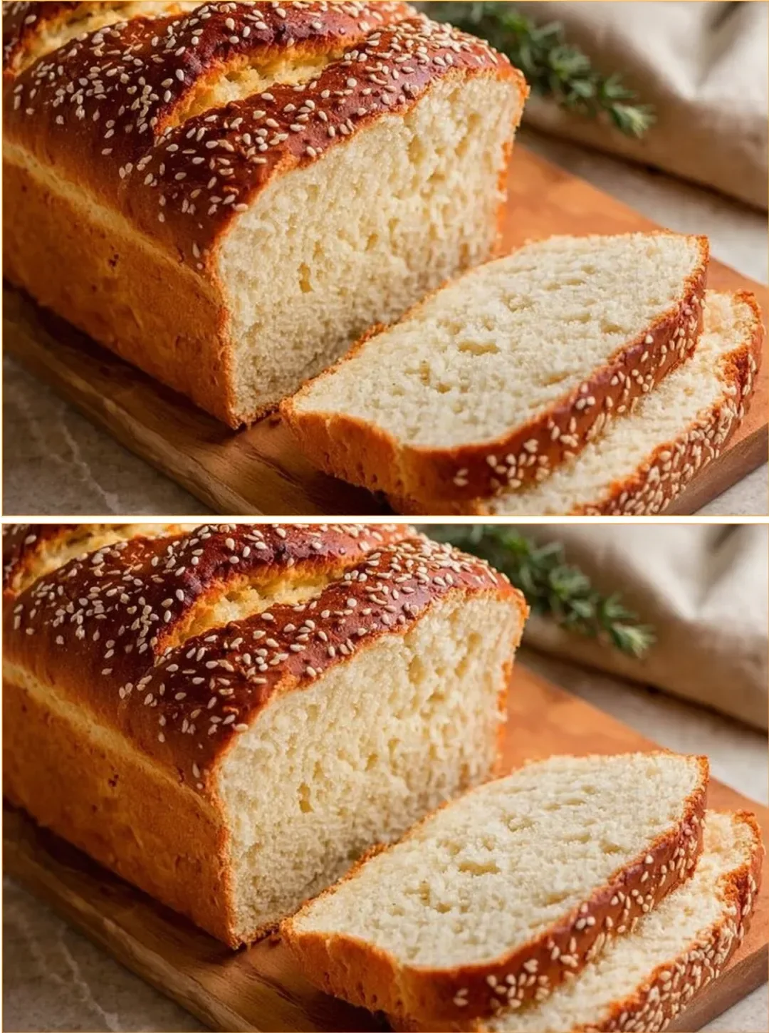 Loaf of Coconut Flour Keto Bread fresh out of the oven