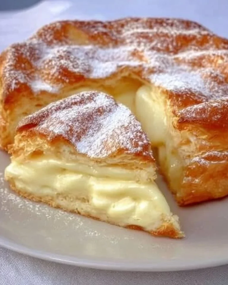 Delicious creamy layered cake with multiple flavors and textures.