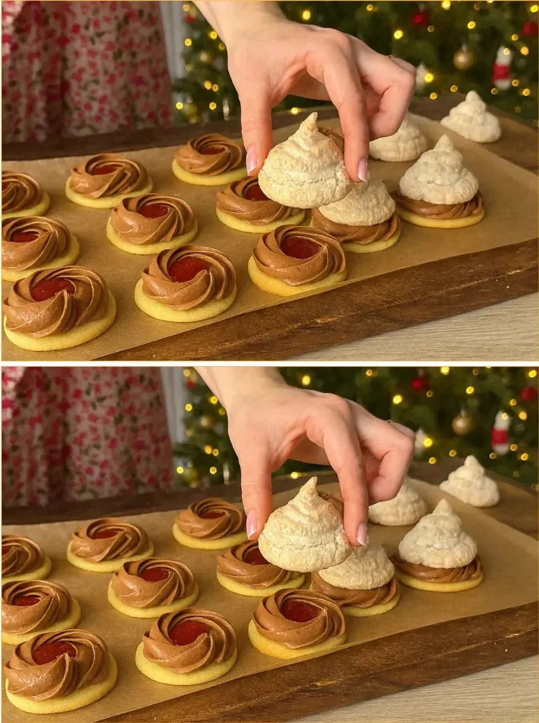 Festive stuffed coconuts filled with delightful ingredients for a holiday treat.