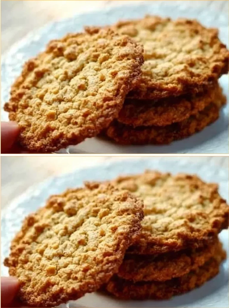 Flourless oatmeal cookies with caramel and cashews on a plate