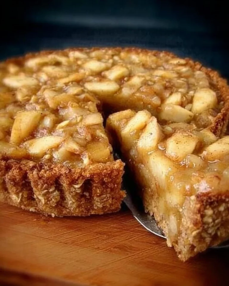 Guilt-free apple pie served with fresh apples and a light crust