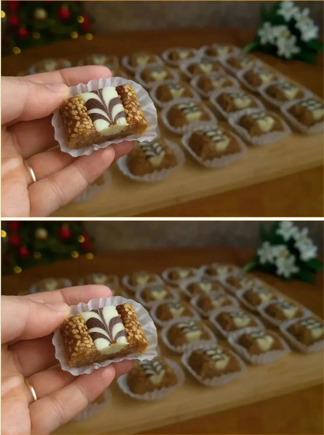 Healthier homemade Christmas cookies with nutritious ingredients