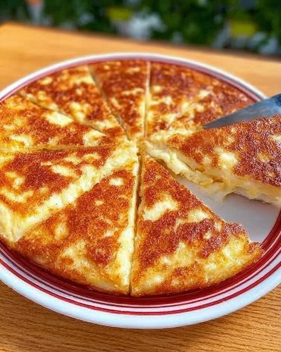 Delicious homemade oatmeal pizza topped with fresh vegetables and cheese.