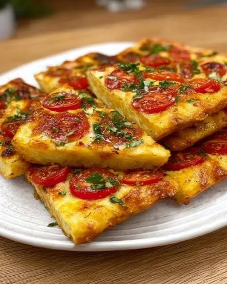 Golden-brown Potato and Cheese Fritters on a white plate with herbs.