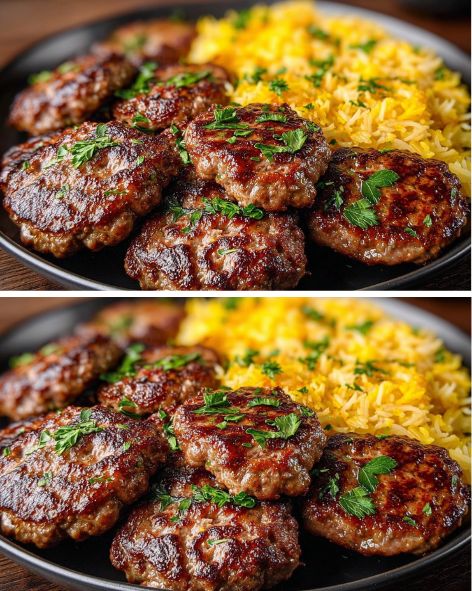 Turkish-Style Juiciest Baked Meatballs with Spiced Rice