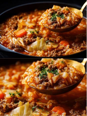 Hearty Ground Beef and Cabbage Roll Soup – Ultimate Winter Comfort