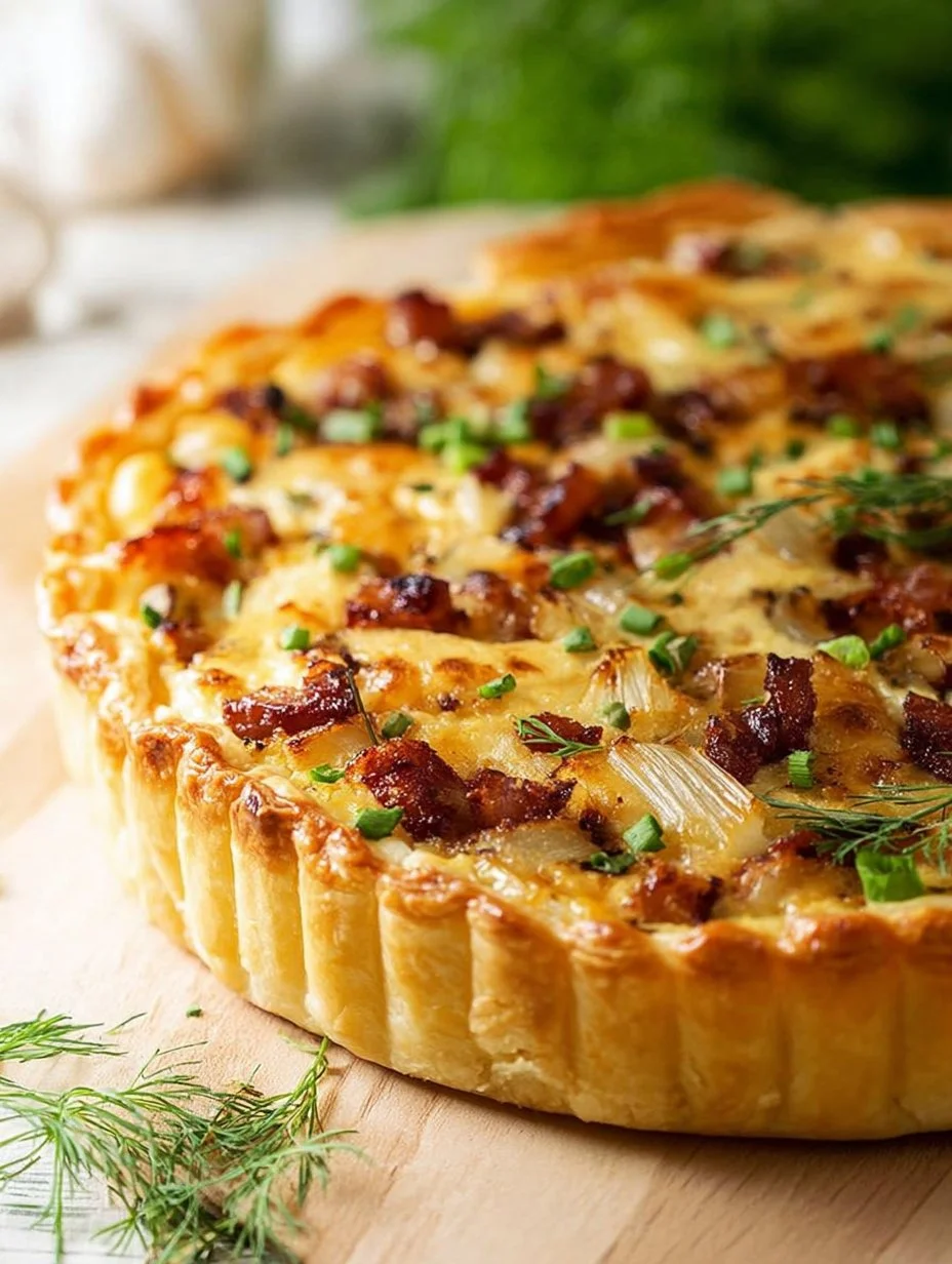 Savory Irish Potato Pie, a flavorful and comforting dish with potatoes and herbs.