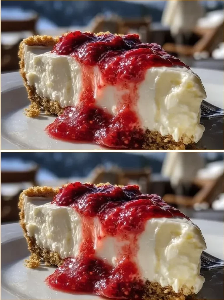 Sugar Free No Bake Cheesecake topped with fresh berries and whipped cream