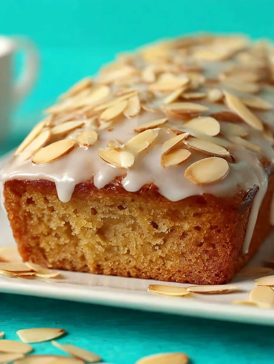 Delicious slice of vegan pound cake on a rustic wooden table