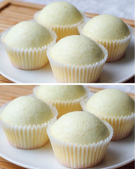 No-Oven Fluffy Milk Cupcakes (Steamed and Moist)