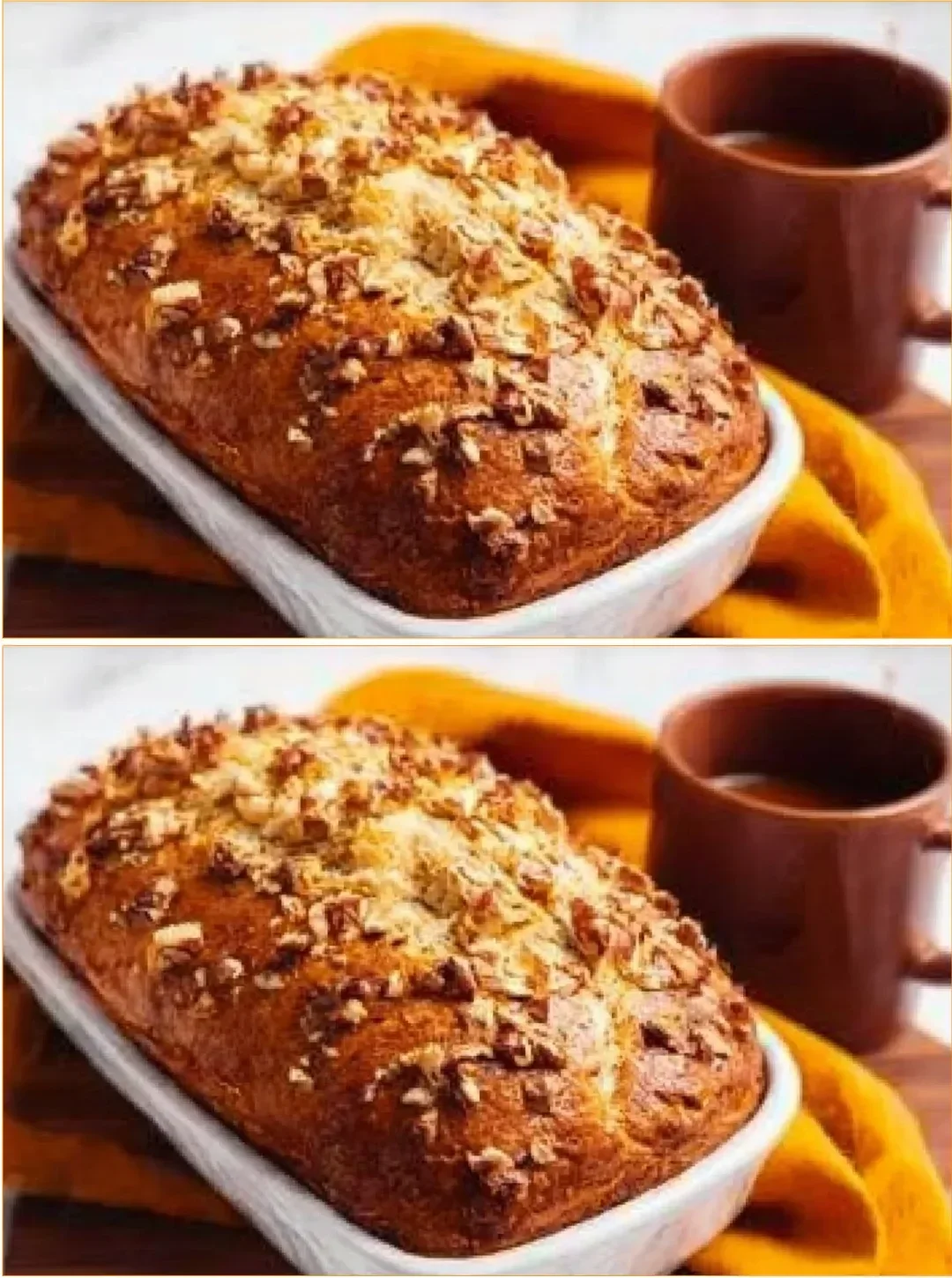 Delicious homemade banana bread fresh out of the oven