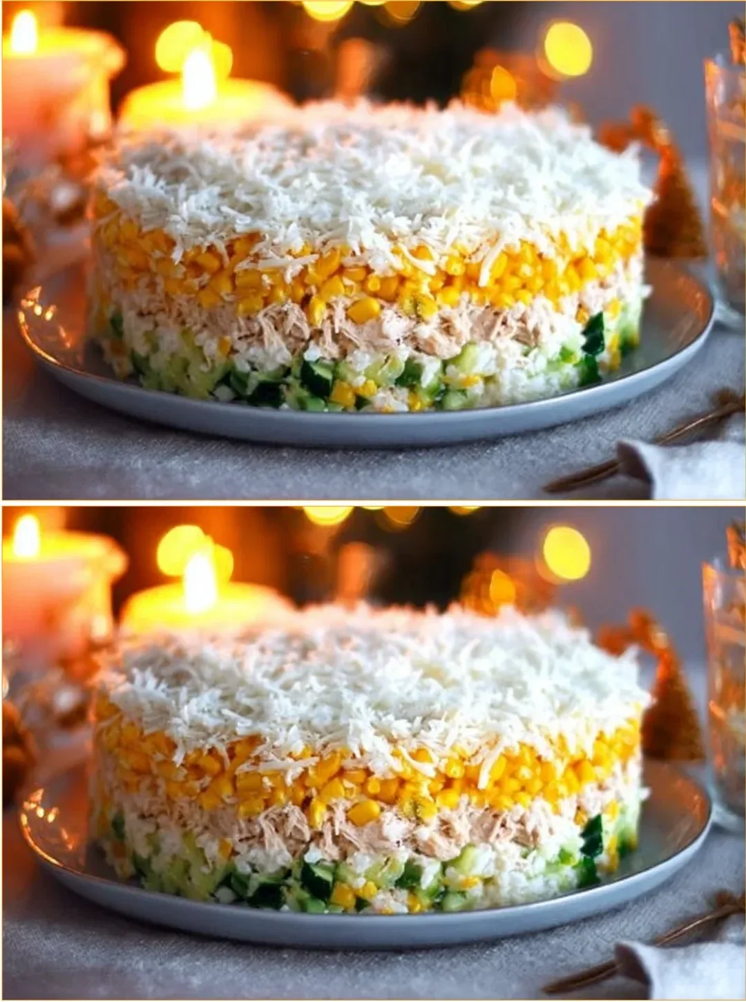 A bowl of Chicken Corn Salad with fresh vegetables and grilled chicken.