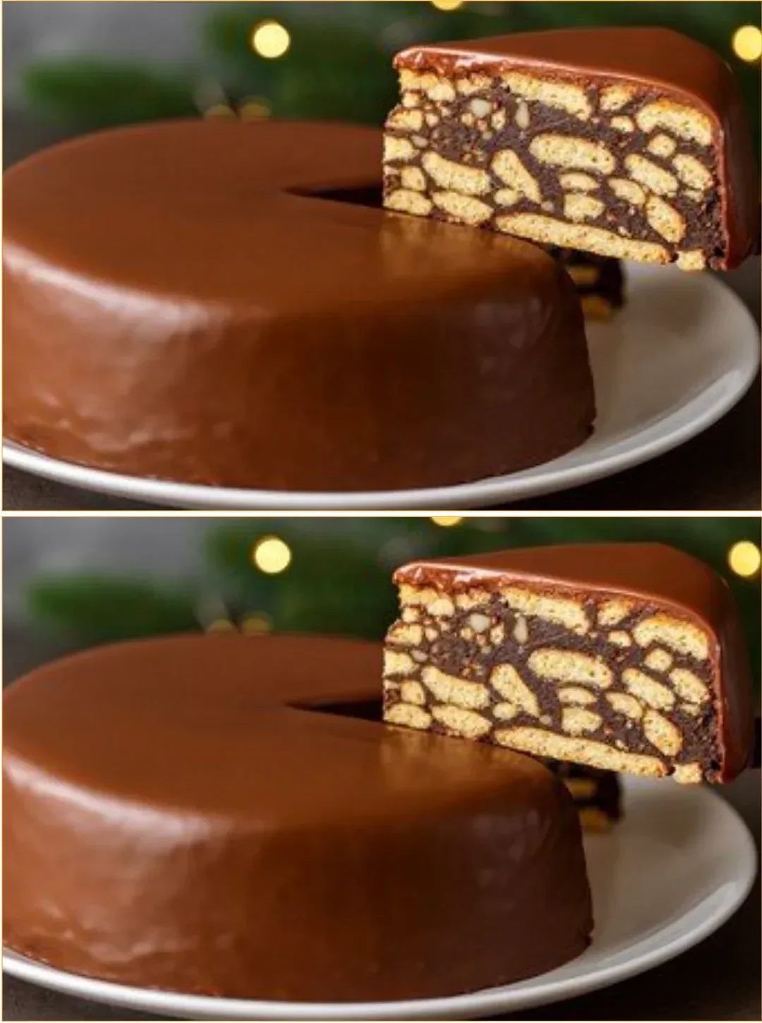 Five-minute Christmas dessert ready to be served during the holiday season