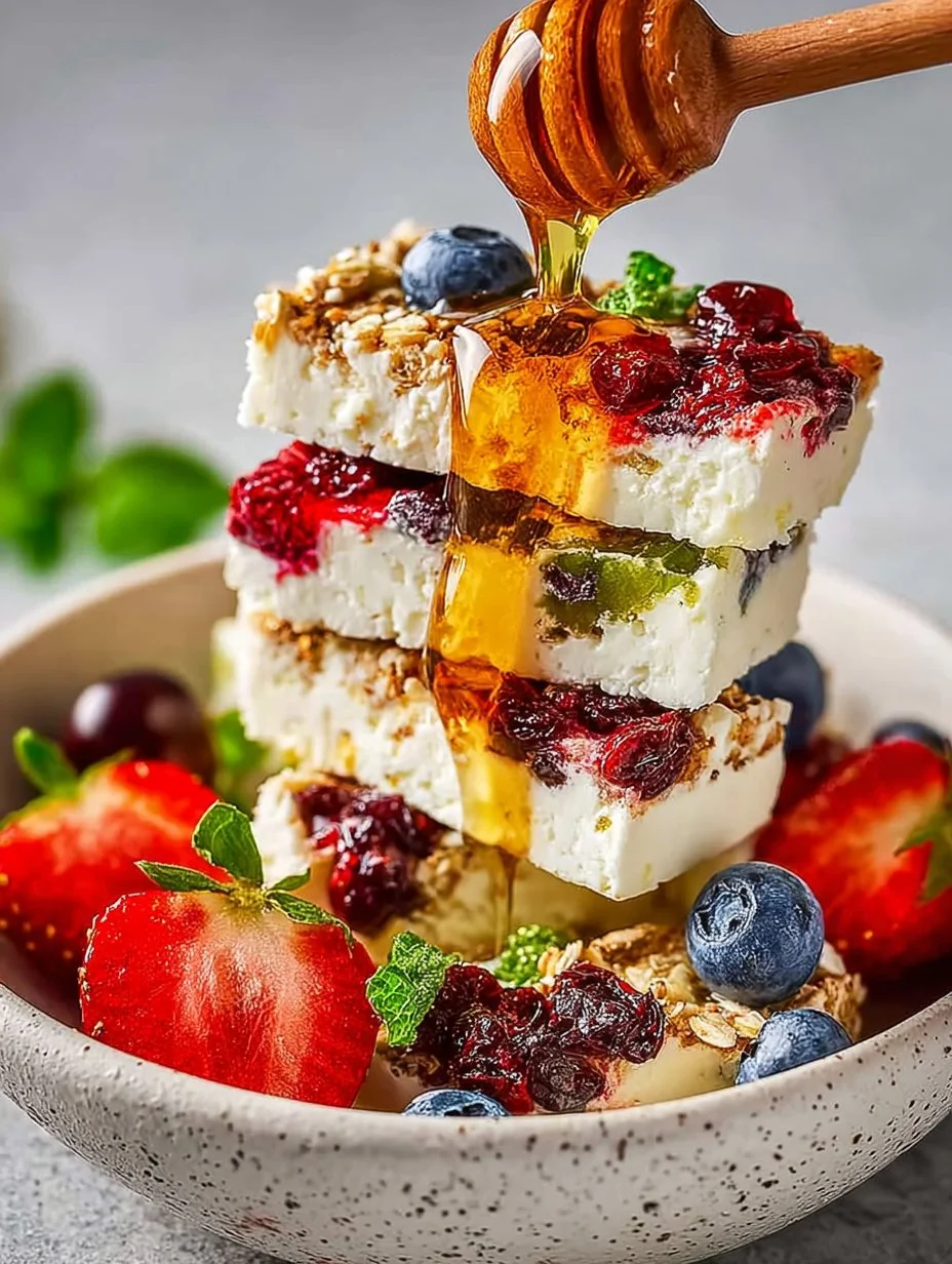 Bowl of cottage cheese topped with fresh fruit for a healthy snack