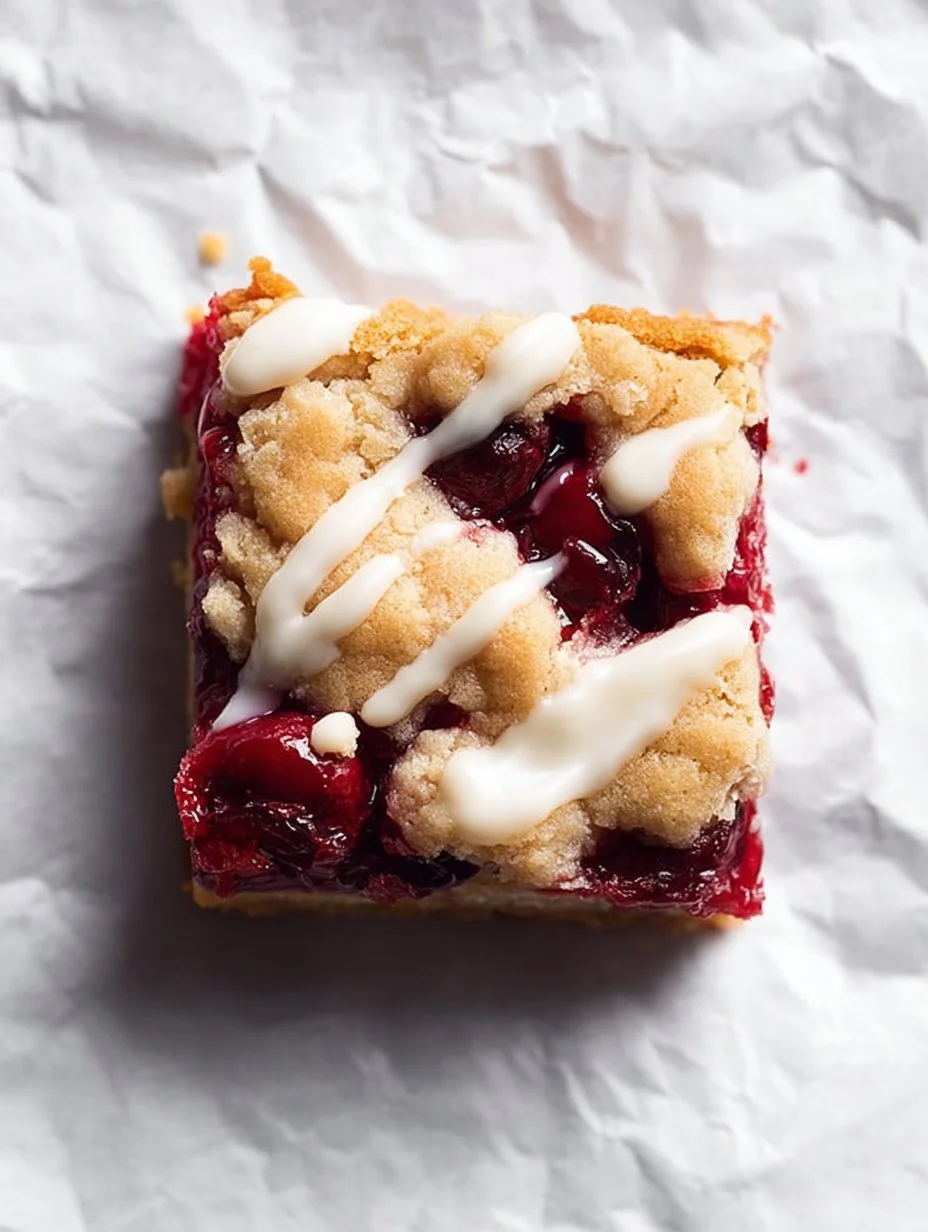 Delicious cranberry crumble bars with a crunchy topping and tart cranberry filling.