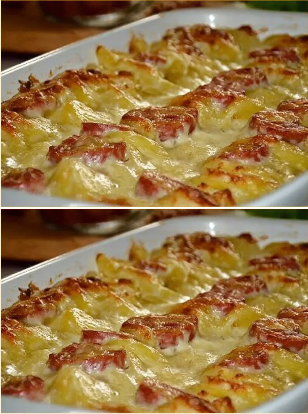 Delicious Mafia Potatoes served in a rustic dish