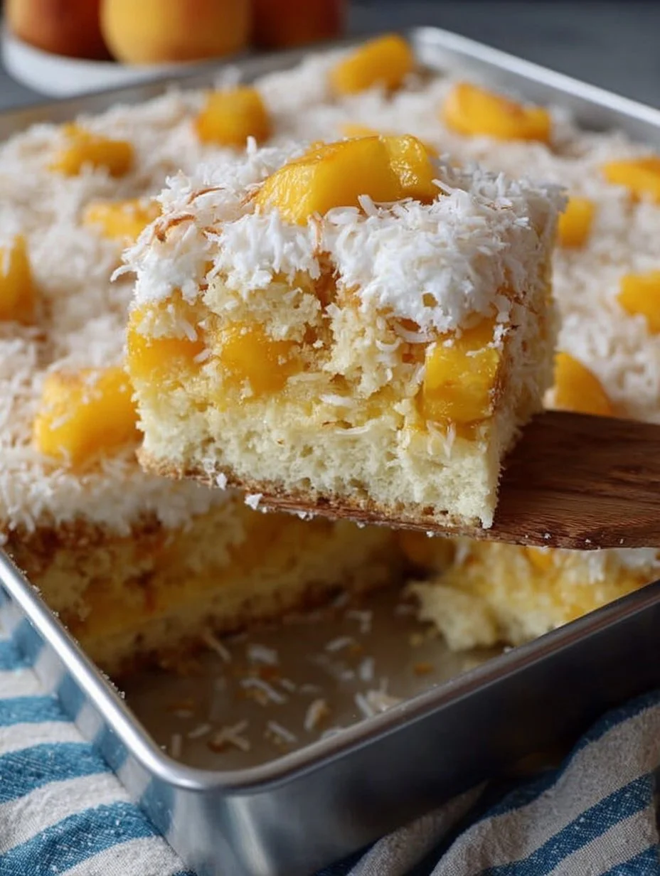 Pineapple and Coconut Ice Cream Cake with tropical flavors