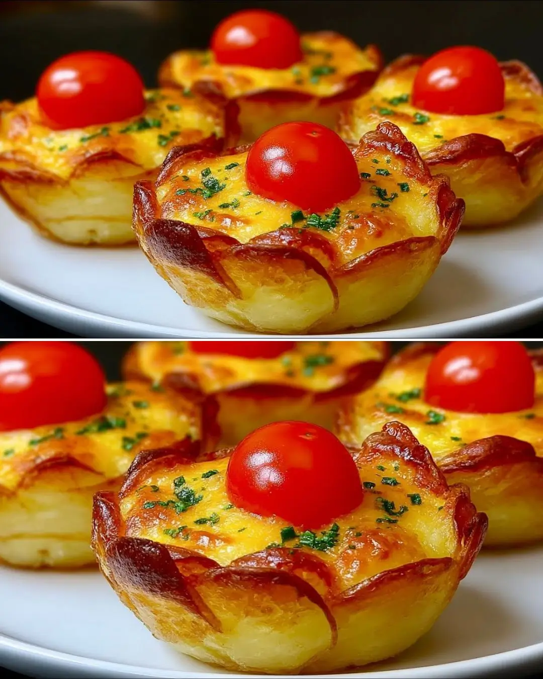 Potato Baskets with Creamy Vegetable Filling (Ready in 15 Minutes)
