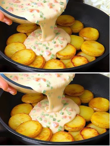 Potatoes with Creamy Egg Sauce