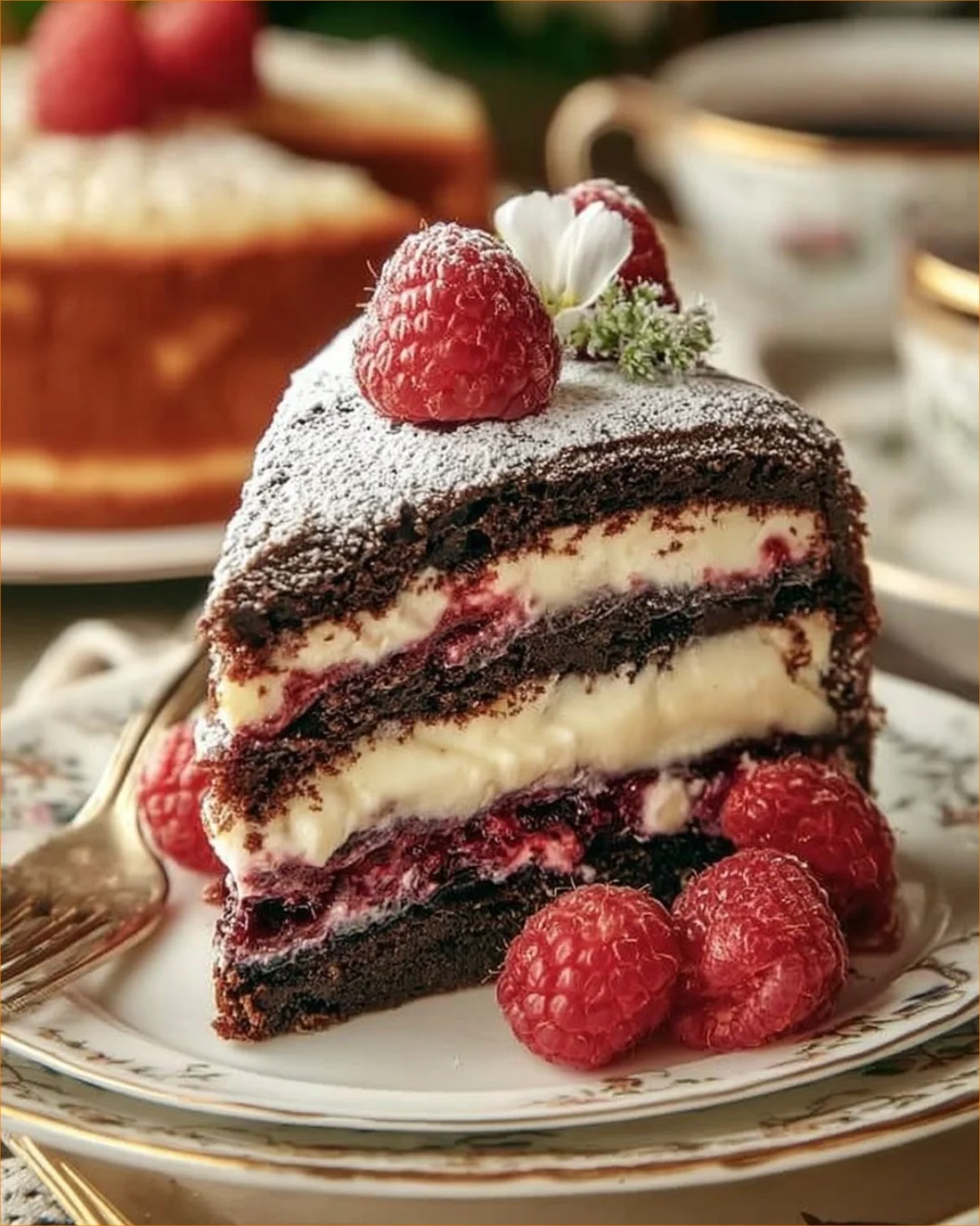 Delicious selection of popular German desserts including Black Forest cake and strudel.