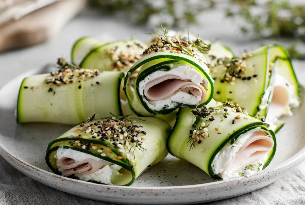 Cucumber Chicken Roll-Ups (Low-Carb Protein Snack)