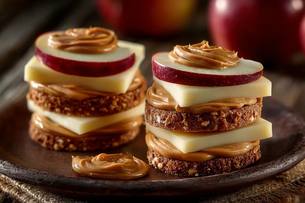 Apple Cheese Stackers (Sweet and Savory Snack)