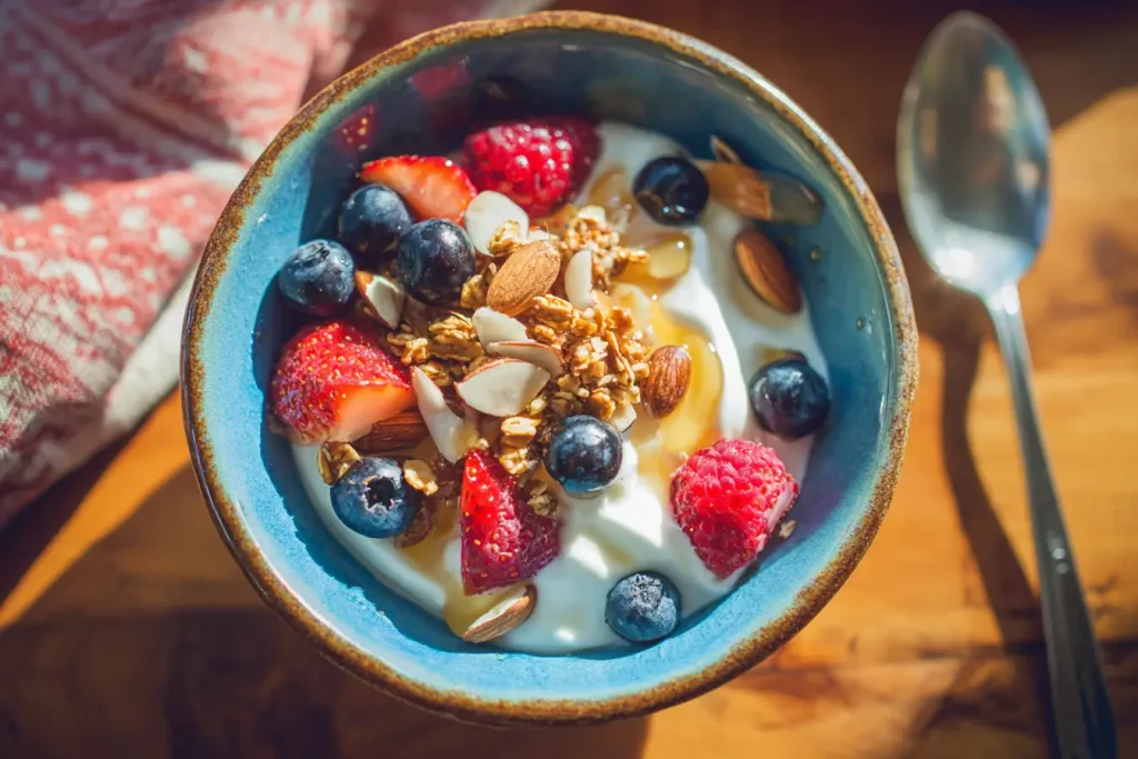Greek Yogurt Berry Crunch (High-Protein Healthy Snack)