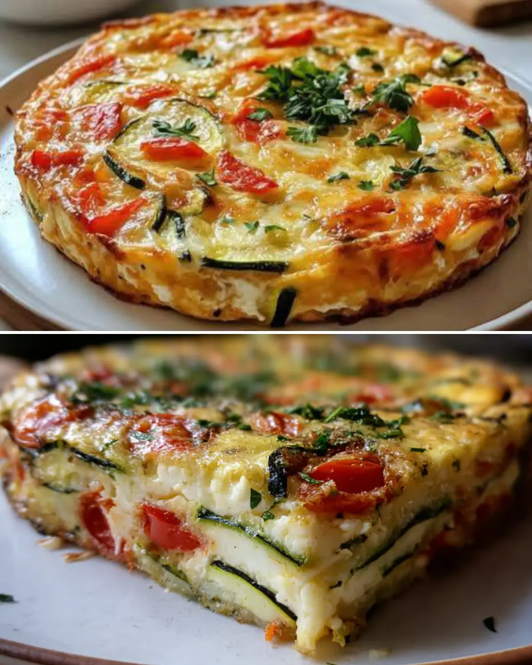 Zucchini and Tomato Frittata Recipe