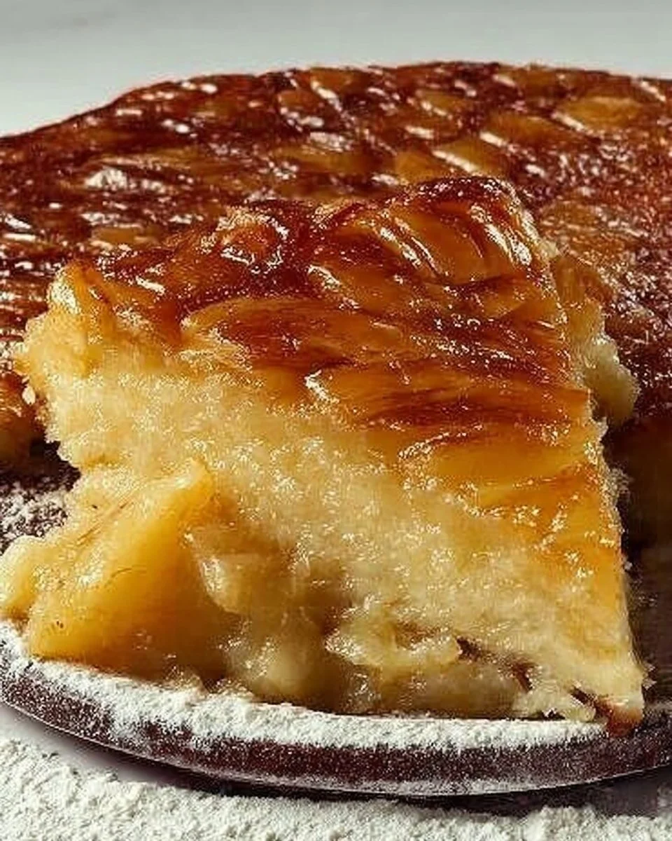 Delicious apple dessert with fresh apples and minimal sugar and flour