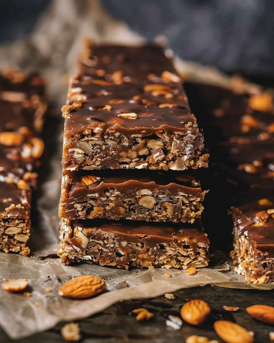 Healthy Almond Butter Protein Bars for energy and nutrition