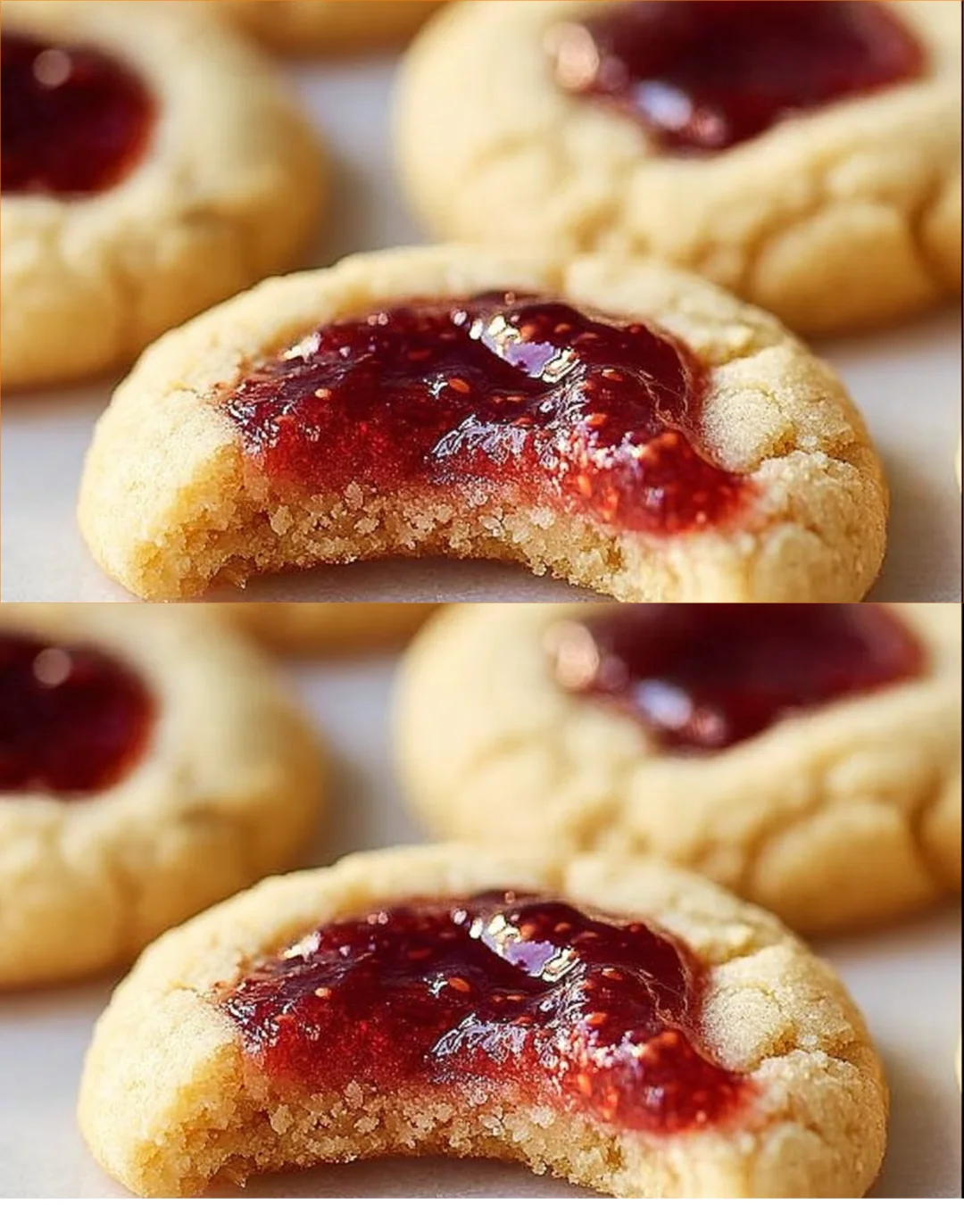 Delicious Almond Flour Thumbprint Cookies on a plate