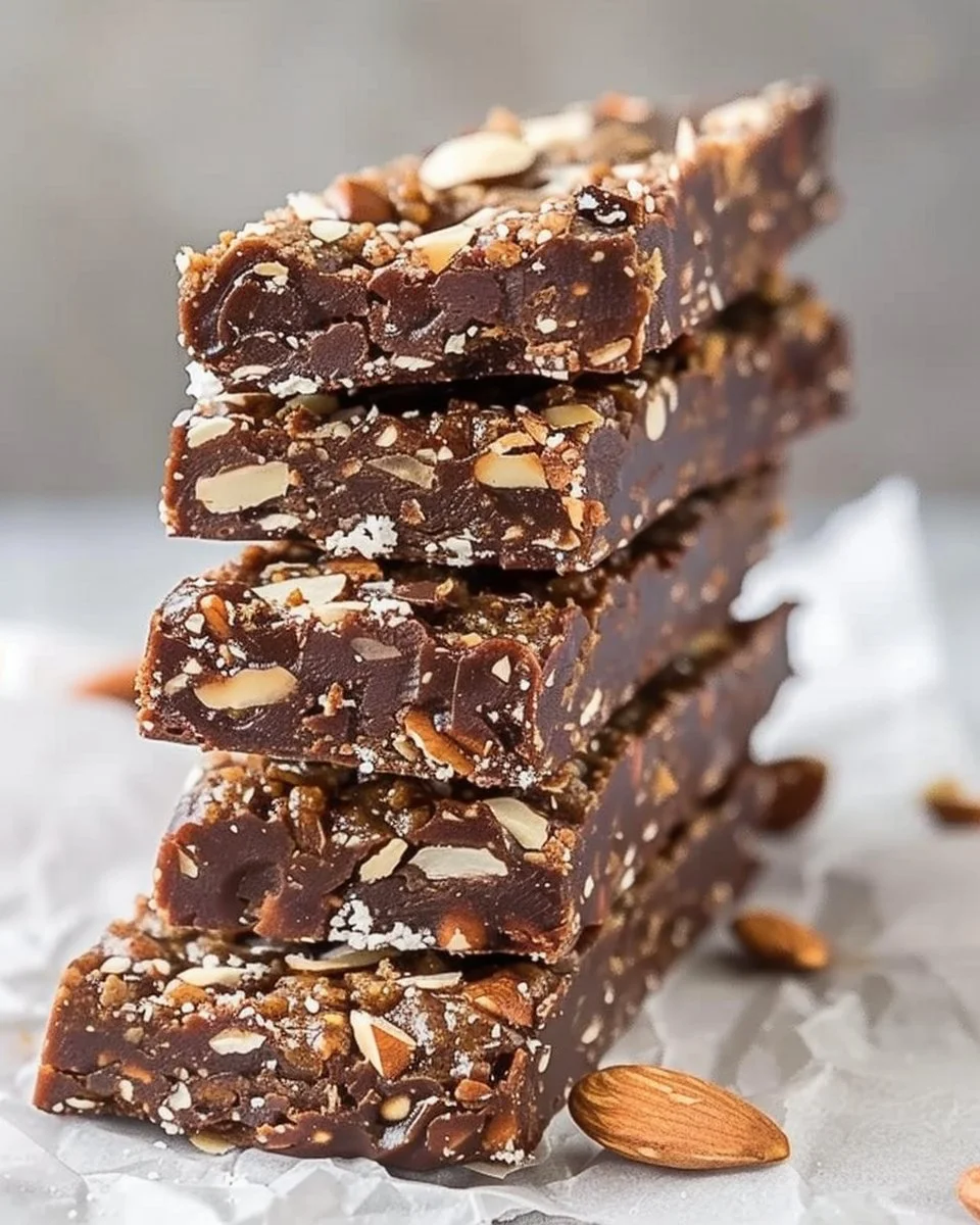 Almond Joy Lara Bars featuring chocolate, almond, and coconut ingredients