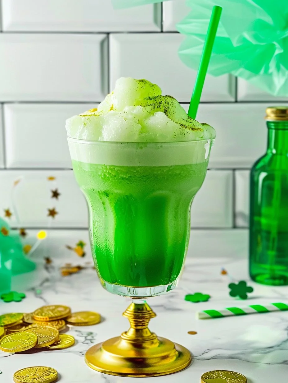 Easy St. Patrick's Day punch recipe with vibrant colors and festive ingredients