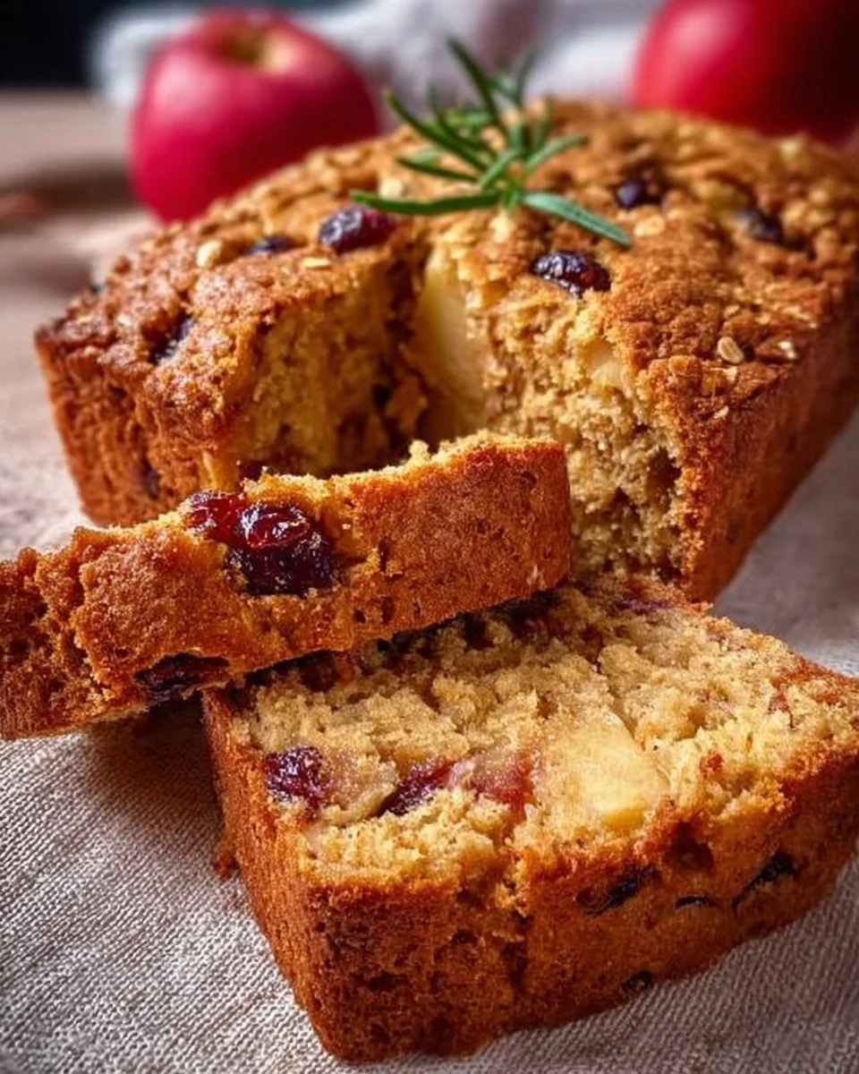 Apple and Oat Plum Cake with fresh fruit and oat topping