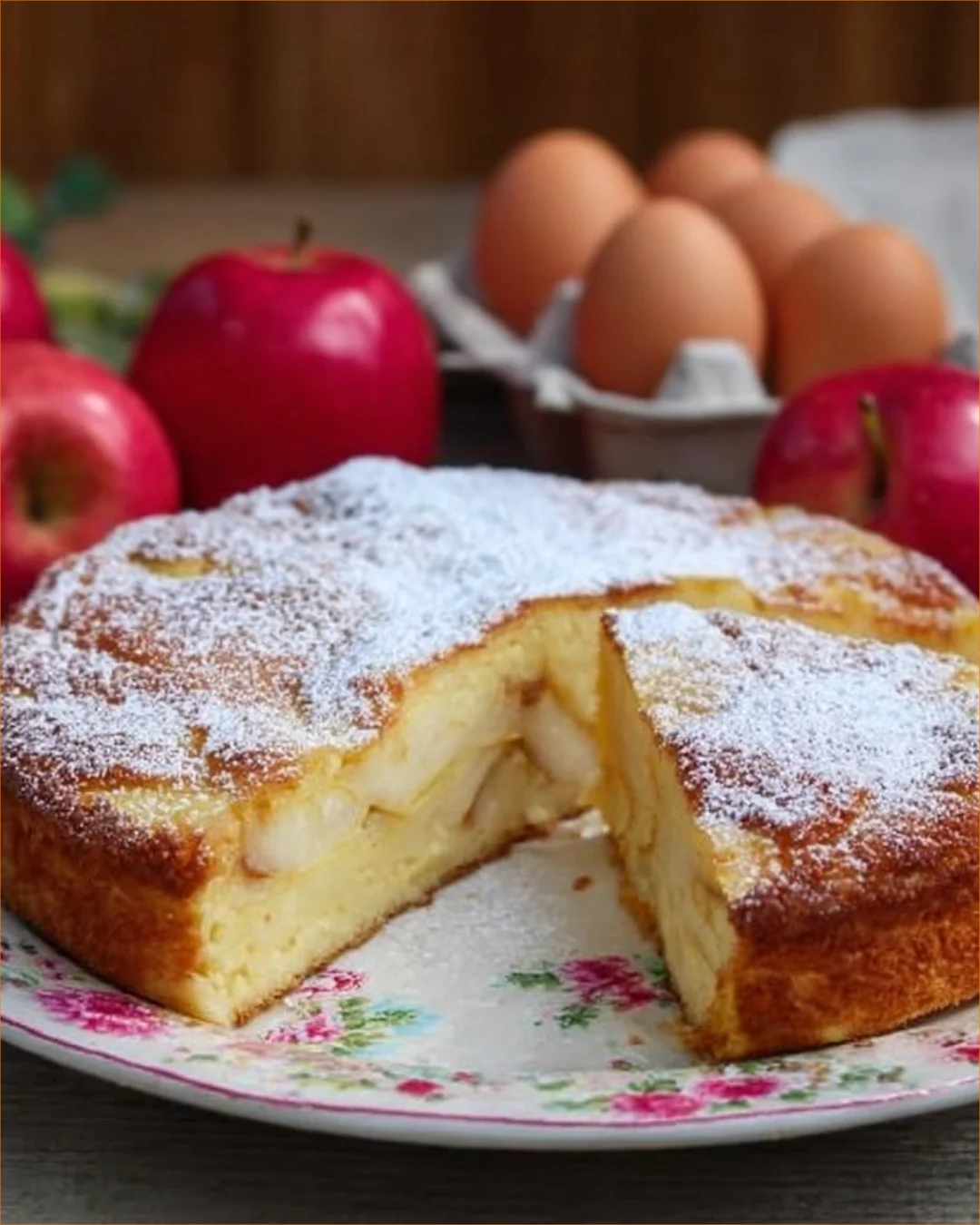 Delicious homemade apple pie with fresh apples and golden crust