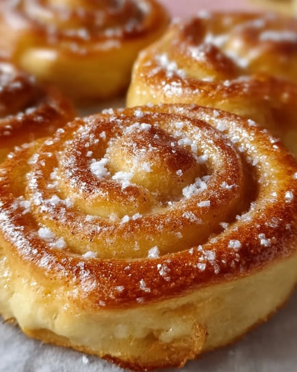 Delicious homemade apple rolls ready to be enjoyed as a dessert.