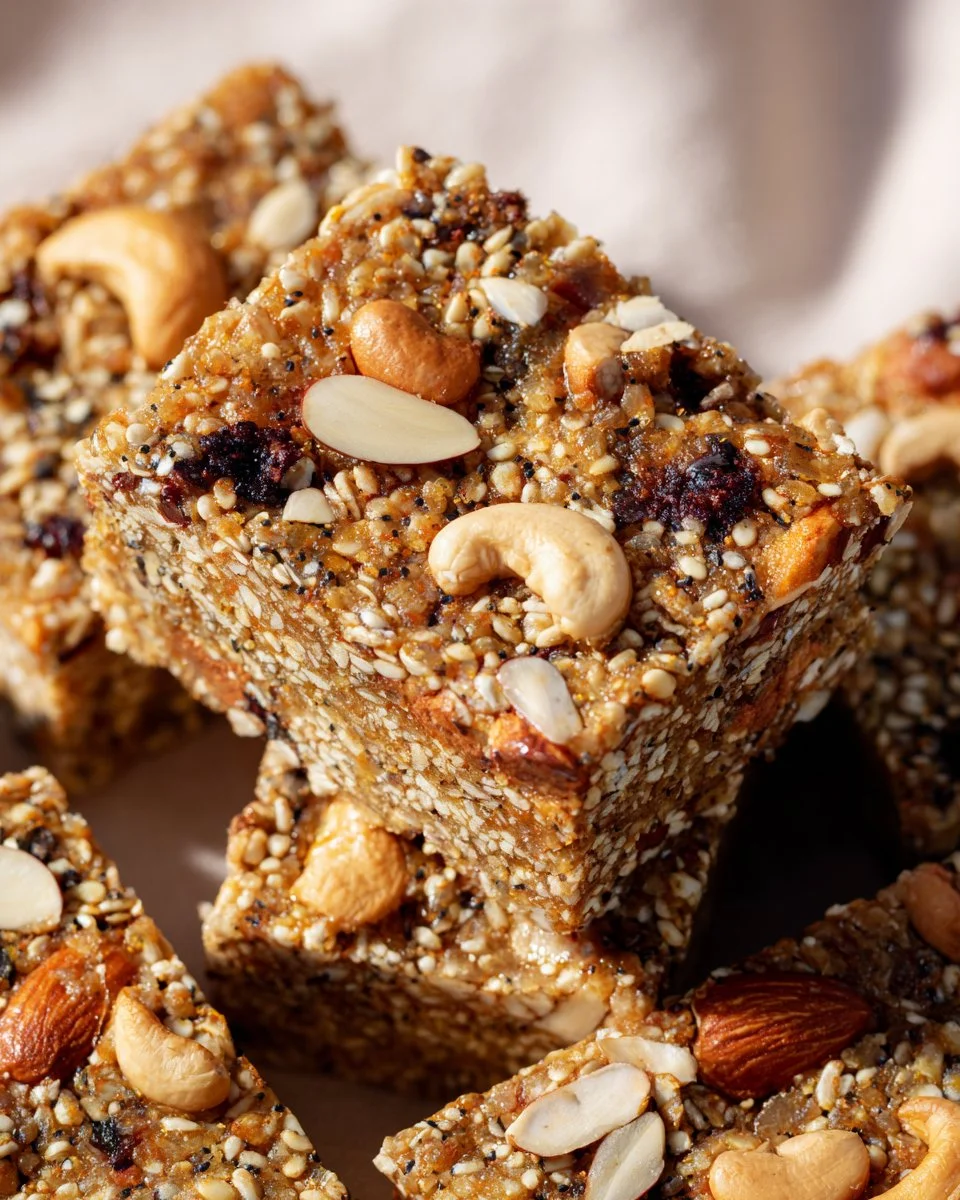 These Cashew Blueberry Super Seed Bars Are the Snack Upgrade You Didn’t Know You Needed