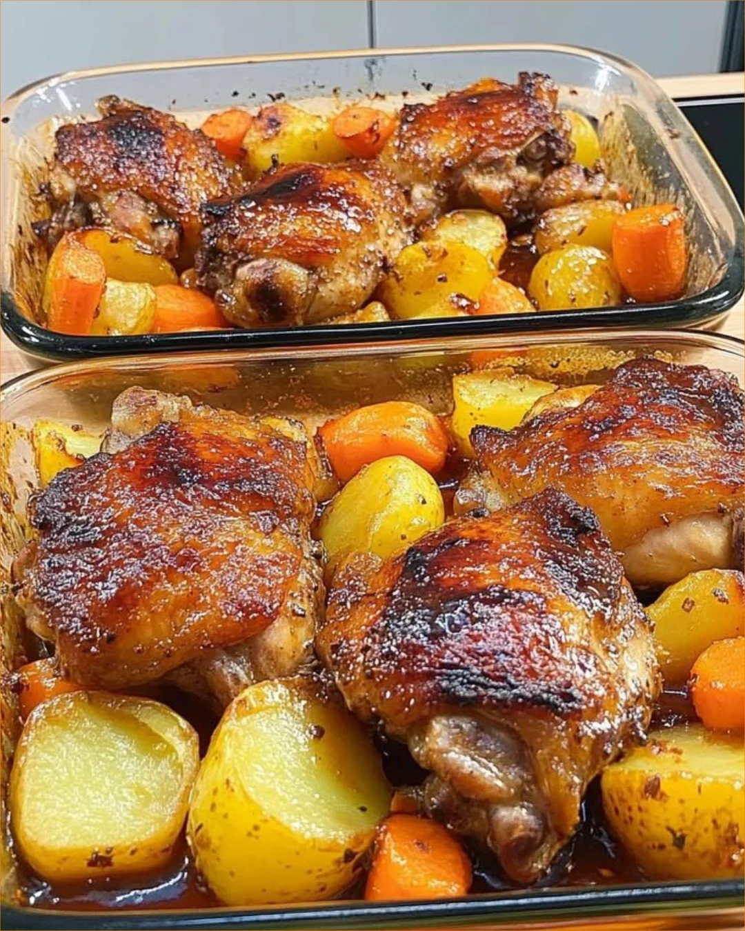 Delicious Chicken Thighs & Potatoes Delight dinner recipe on a plate