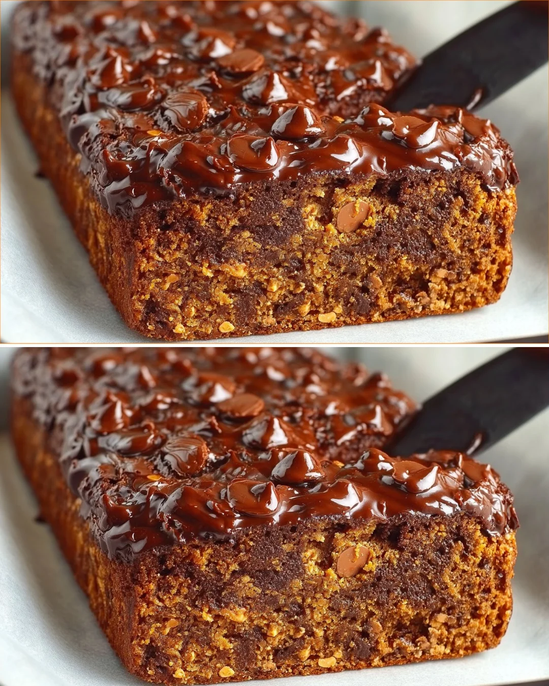 Delicious chickpea chocolate cake topped with peanut butter frosting
