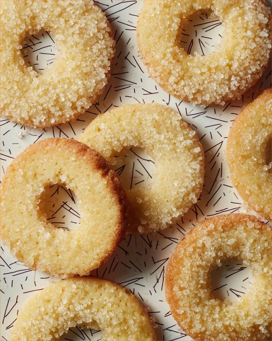 Plate of delicious Danish salted-butter cookies with a sprinkle of sea salt
