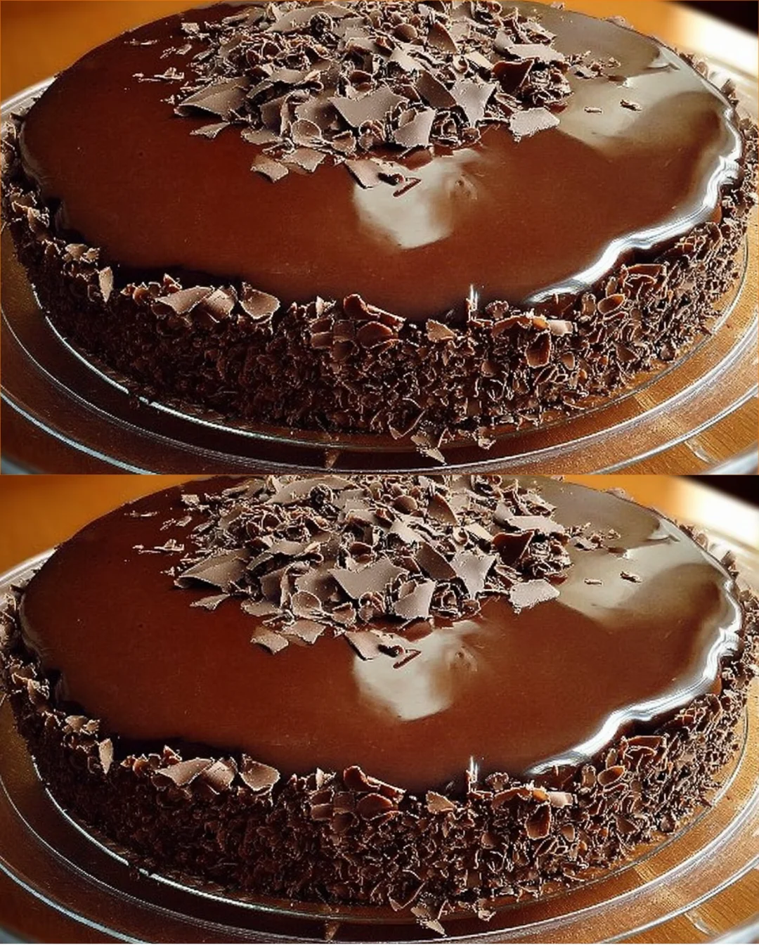 Decadent chocolate cream cake with silky ganache layers