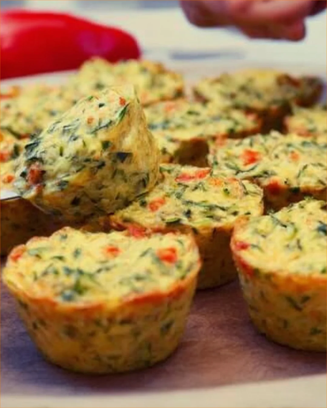 Delicious zucchini muffins with cheese, a healthy snack option
