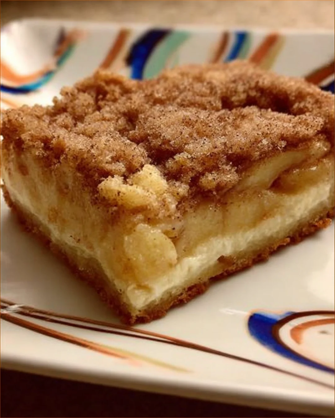 Delicious homemade easy apple cake topped with fresh apples and cinnamon